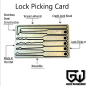 Preview: GRIM WORKSHOP®: Lock pick Card - Wallet Lock Pick Set